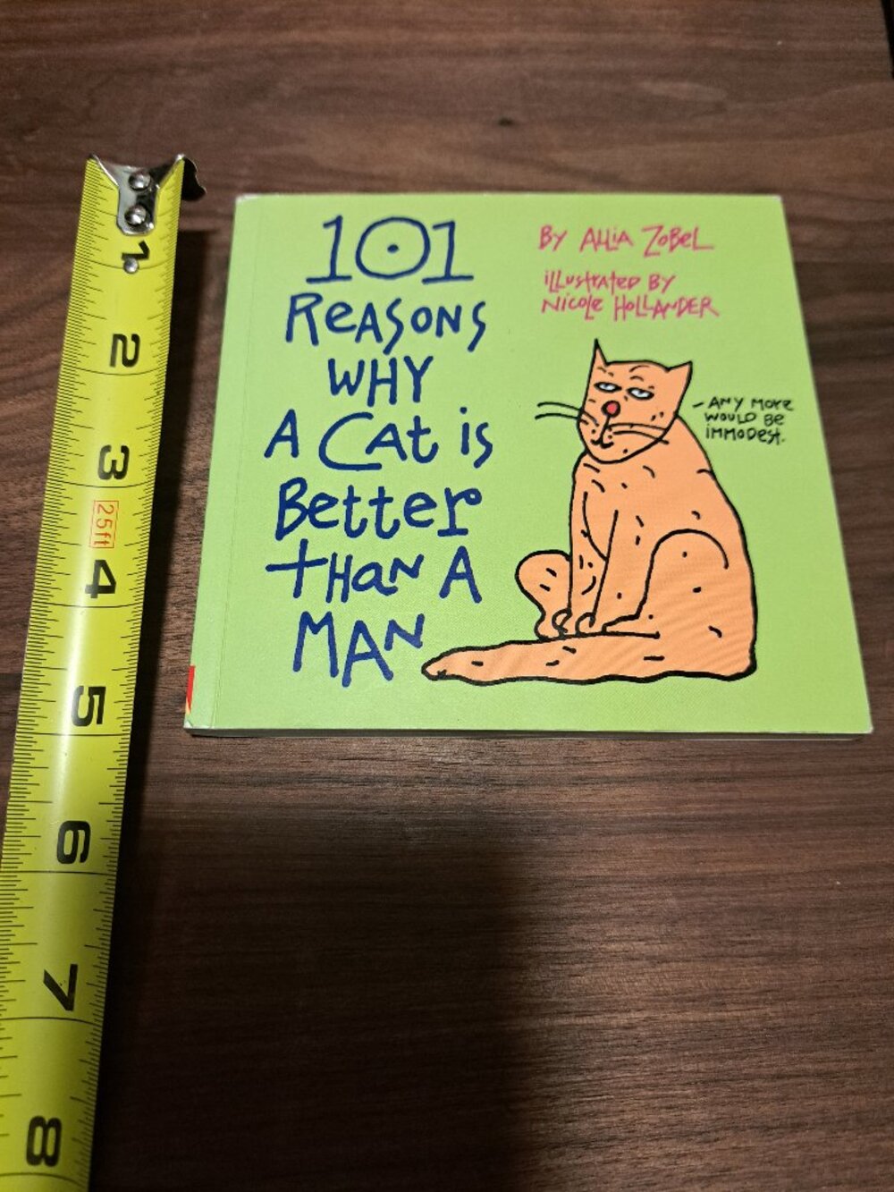 101 Reasons Why a Cat Is Better Than a Man by Allia Zobel-Nolan, paperback book